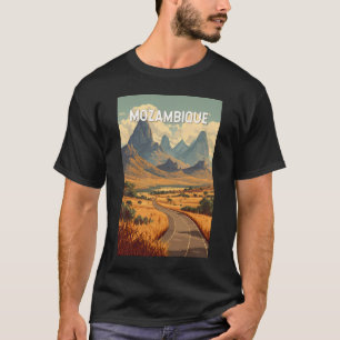 モザンビーク イラスト 旅行 アート ヴィンテージ Tシャツ