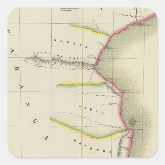 モザンビーク、ジンバブエ49 スクエアシール (正面)