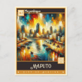 モザンビーク,マプト |ヴィンテージ絵を描ー ポストカード (正面)