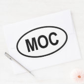 モザンビーク「MOC」 楕円形シール (封筒)