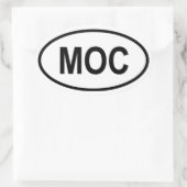 モザンビーク「MOC」 楕円形シール (バッグ)