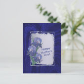 モザーズ・デイ・ウィッシュの輝くアイリス ポストカード (スタンド正面)