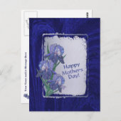 モザーズ・デイ・ウィッシュの輝くアイリス ポストカード (正面/裏面)