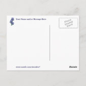 モザーズ・デイ・ウィッシュの輝くアイリス ポストカード (裏面)