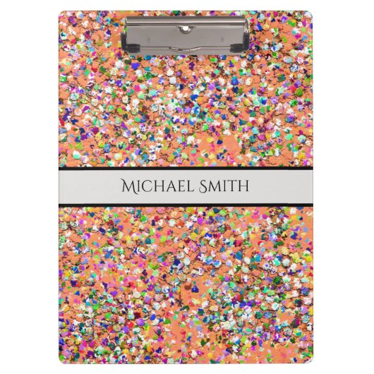 モザ多彩イエレガントクグリットグリッター#5 クリップボード (正面)