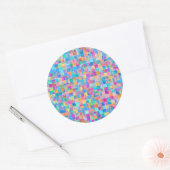 モシアクのタイル ラウンドシール (封筒)