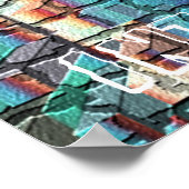 モシアックタイルのグラフィティ ポスター (角)