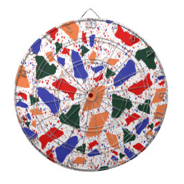 モシアック抽象芸術テラゾパターン ダーツボード