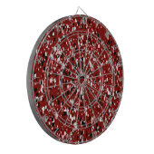 モシアック抽象芸術テラゾパターン ダーツボード (正面左)