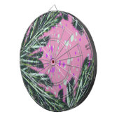 モシアック抽象芸術パーム葉ズテラゾパターン ダーツボード (正面右)