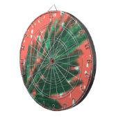 モシアック抽象芸術パーム葉ズテラゾパターン ダーツボード (正面右)