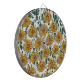 モシアック抽象芸術ヒマワリTerrazzo Pattern ダーツボード (正面左)