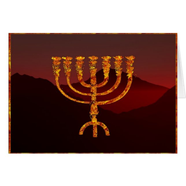 モシェはメノラ (正面横)