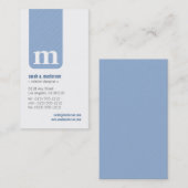 モシンプルノグラムデザイナ名刺(薄紫) 名刺 (正面/裏面)