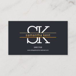 モシンプルノグラムブラウンスタイリッシュ·ロジスティストライプクス 名刺