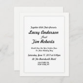 モシンプルノグラム結婚式招待状 招待状 (正面/裏面)