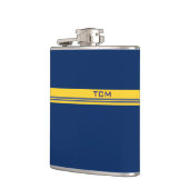 モシンプルノグラム(濃い青と黄色) フラスク (左)