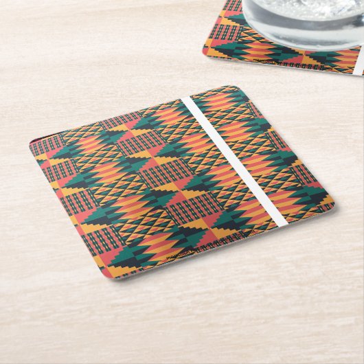 モジゾラアデオラバグダモシナプキン スクエアペーパーコースター (アングル)