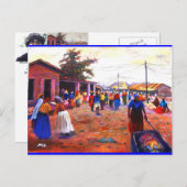 モジゾラA GBADAMOSI OKUBUによるアフリカ通り ポストカード (正面/裏面)