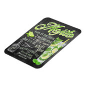 モジトカクテルチョークボードレシピ マグネット (左側)