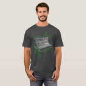 モジュラーアナログシンセサイザー 波形シンセ Tシャツ (正面フル)