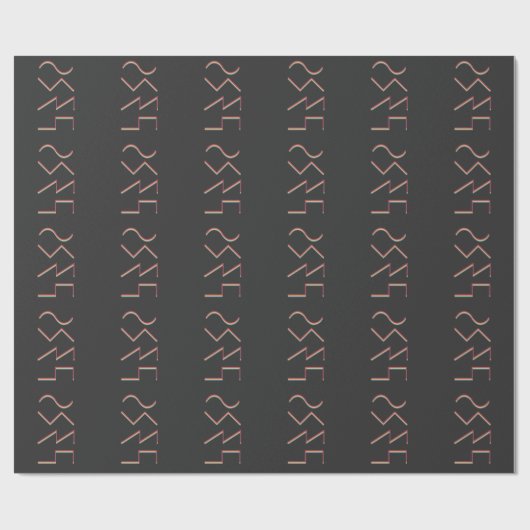 モジュラーシンセサイザヴィンテージアナログ波形 ラッピングペーパー (フラット)