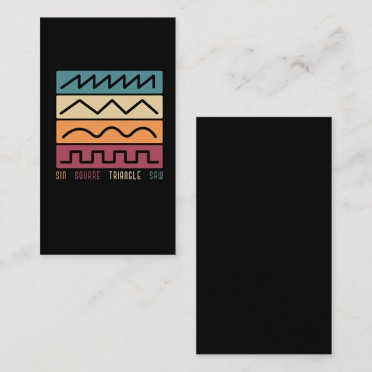 モジュラーシンセサイザ同期ヴィンテージアナログ波形 名刺 (正面/裏面)