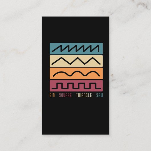 モジュラーシンセサイザ同期ヴィンテージアナログ波形 名刺 (正面)
