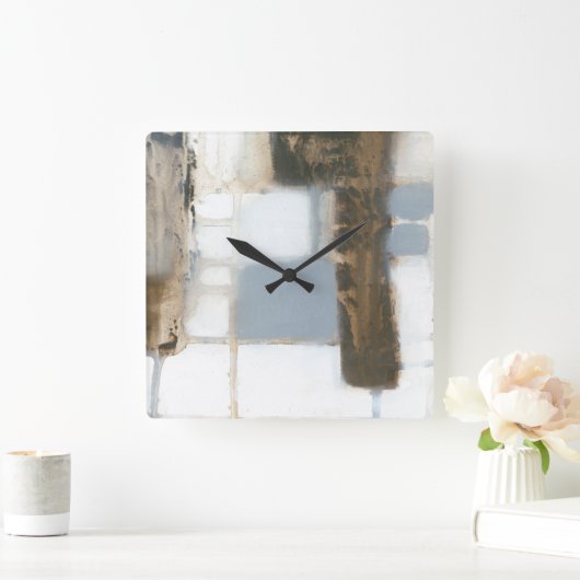 モジュラーレイアウトII スクエア壁時計 (ホーム)