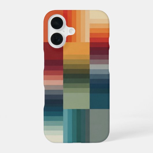 モジュラー・レトロ・レイアウト iPhone 16ケース (裏面)
