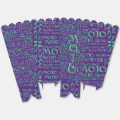 モジョグリーン、紫のポップコーンの箱の全体 フェイバーボックス (見開き)