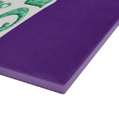 モジョパープルホワイトガラスのカッティングボード カッティングボード (角)