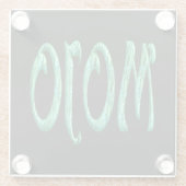 モジョブラックガラスコースター ガラスコースター (裏面)