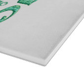 モジョ白ガラス板 カッティングボード (角)