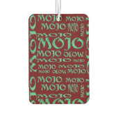 モジョ赤い車の空気清浄機 カーエアーフレッシュナー (裏面)