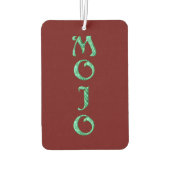 モジョ赤い車の空気清浄機 カーエアーフレッシュナー (裏面)