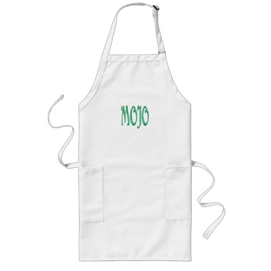 モジョ長いシェフエプロン ロングエプロン (正面)