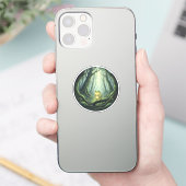 モスに覆われた森の宝物 シール (スマートフォン)