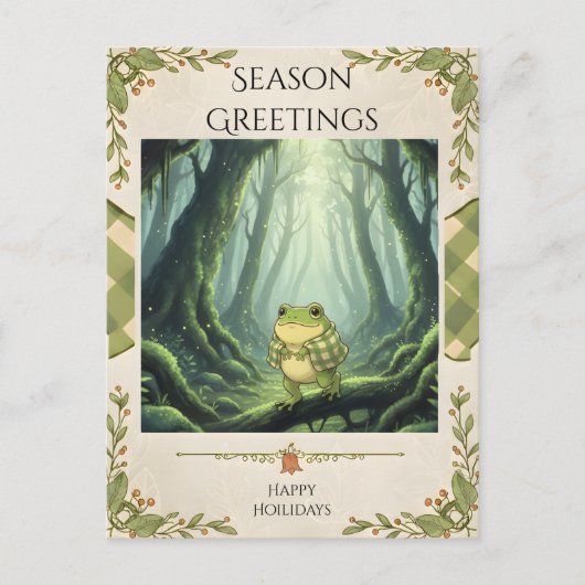 モスに覆われた森の宝物 ポストカード (正面)