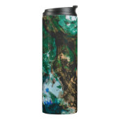 モスアガテグリーンクリスタルジオード抽象芸術 タンブラー (回転左)