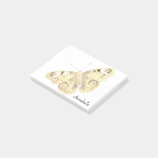 モスエレガントイセピアデザイン ポストイット (アングル)