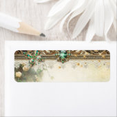 モスエレガント&ムーンライトエメラルドヴィンテージレースレット ラベル (インサイチュ)