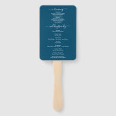 モスオーキッド結婚式 プログラムファン ハンドファン (裏面)