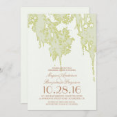 モスオークスのリハーサルディナー 招待状 (正面/裏面)