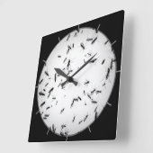 モスキトス スクエア壁時計 (傾斜)