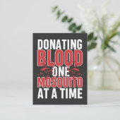 モスキートキャンピングキャンパー自然アドベンチャーハイカー ポストカード (スタンド正面)