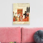 モスクで行われるアブー・ザイドの説教 キャンバスプリント (インサイチュ (リビング))