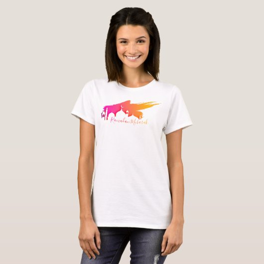 モスクとスカラフルカイラマダンムバラク Tシャツ (正面フル)