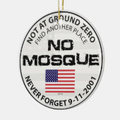 モスクなし（地上ゼロ） セラミックオーナメント (左)