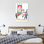 モスクに行く途中のトルコの王女 キャンバスプリント (インサイチュ (寝室))